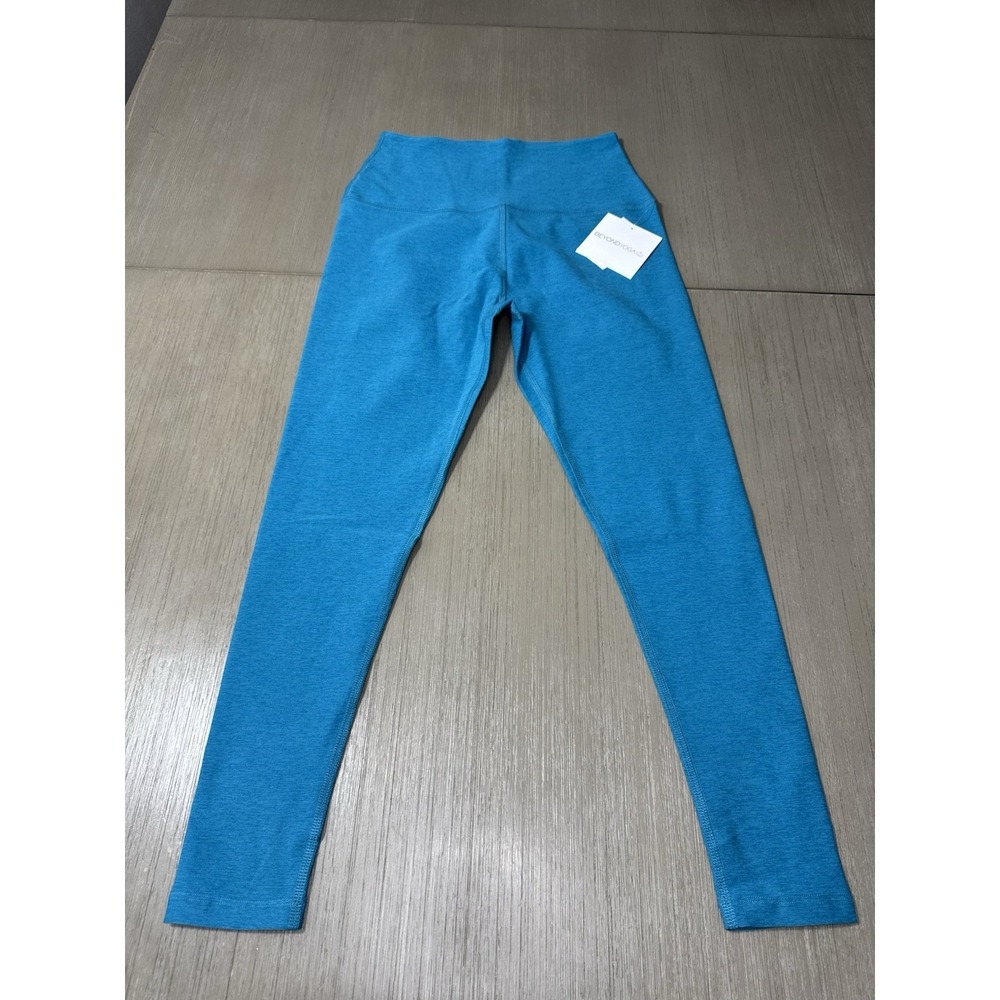 Beyond Yoga Spacedye Midi High Waisted Legging, Heather Blue  , Size Large